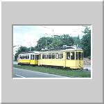 Karlsruhe: Vorkriegs-Stra&szlig;enbahnzug