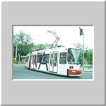 N&uuml;rnberg: Trambahnzug in der Wendeschleife Erlenstegen