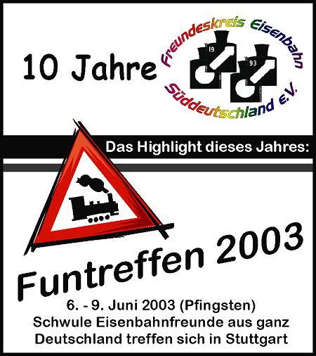 Plakat Funtreffen 2003 in Stuttgart